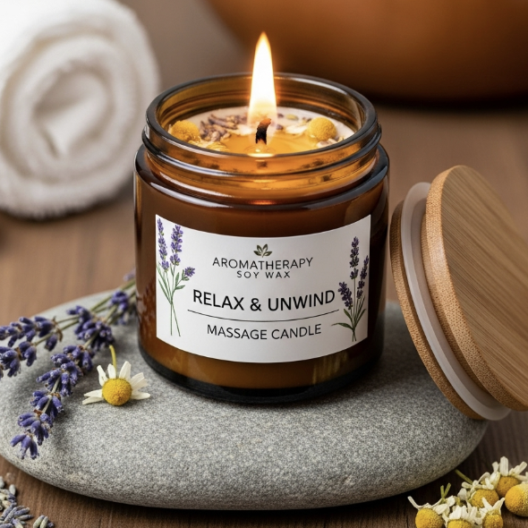 Aromatherapy Massage Candle